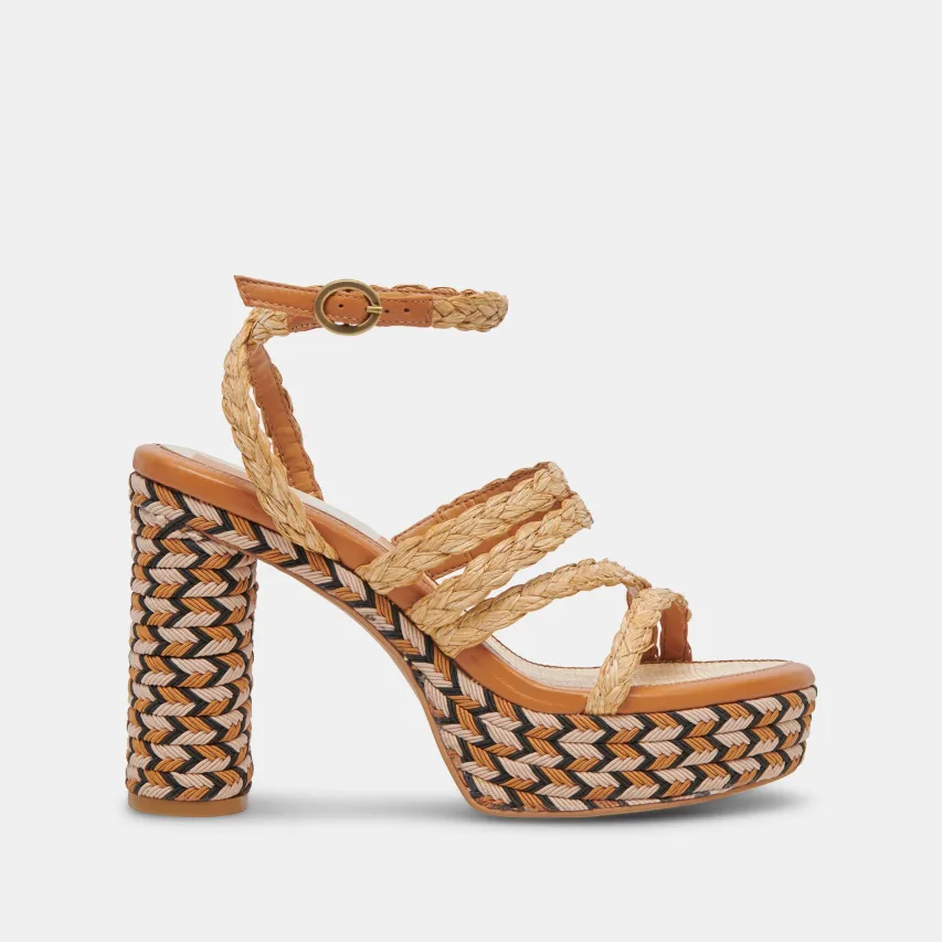 CATINA HEELS TAN RAFFIA^Dolce Vita Discount