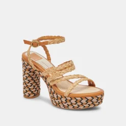 CATINA HEELS TAN RAFFIA^Dolce Vita Discount