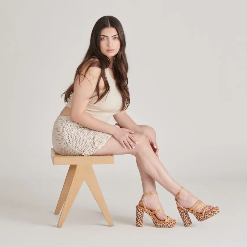 CATINA HEELS TAN RAFFIA^Dolce Vita Discount