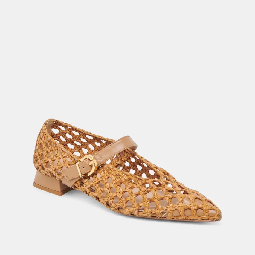 CATY BALLET FLATS NATURAL WOVEN^Dolce Vita Hot