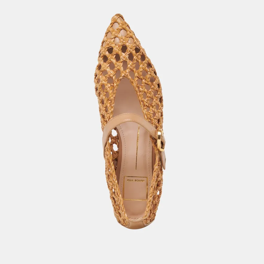 CATY BALLET FLATS NATURAL WOVEN^Dolce Vita Hot