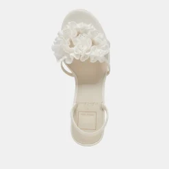 CECILA HEELS WHITE FLORAL EYELET^Dolce Vita Hot