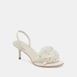 CECILA HEELS WHITE FLORAL EYELET^Dolce Vita Hot