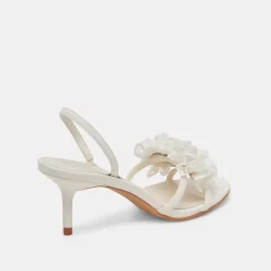CECILA HEELS WHITE FLORAL EYELET^Dolce Vita Hot