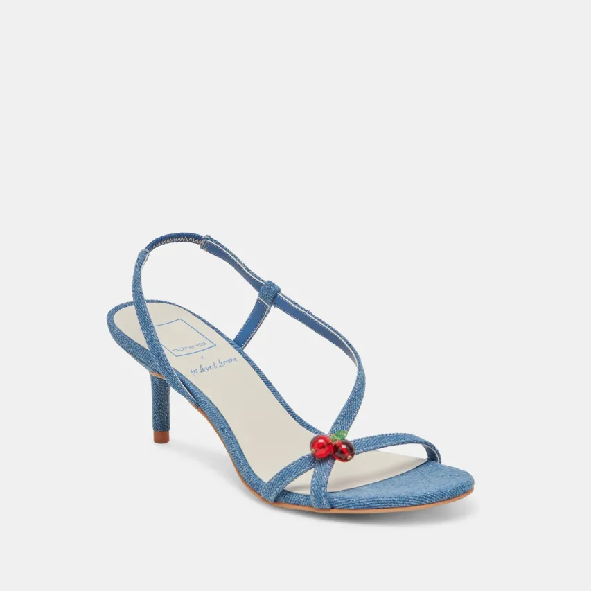 CERISE HEELS BLUE DENIM^Dolce Vita Clearance