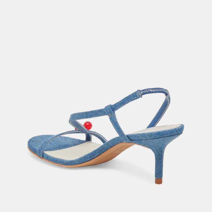 CERISE HEELS BLUE DENIM^Dolce Vita Clearance