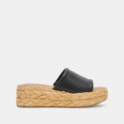 CHAVI SANDALS BLACK LEATHER^Dolce Vita Clearance