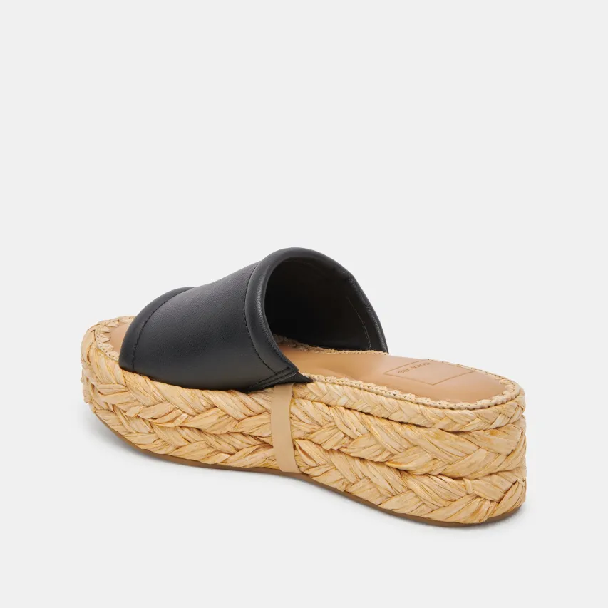 CHAVI SANDALS BLACK LEATHER^Dolce Vita Clearance