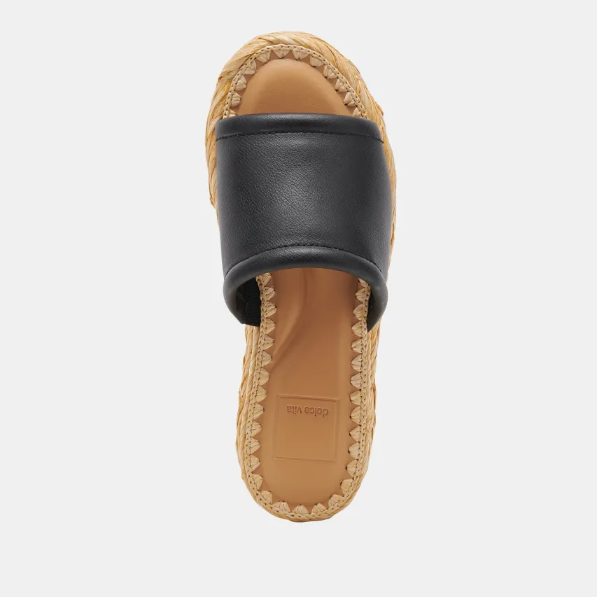 CHAVI SANDALS BLACK LEATHER^Dolce Vita Clearance