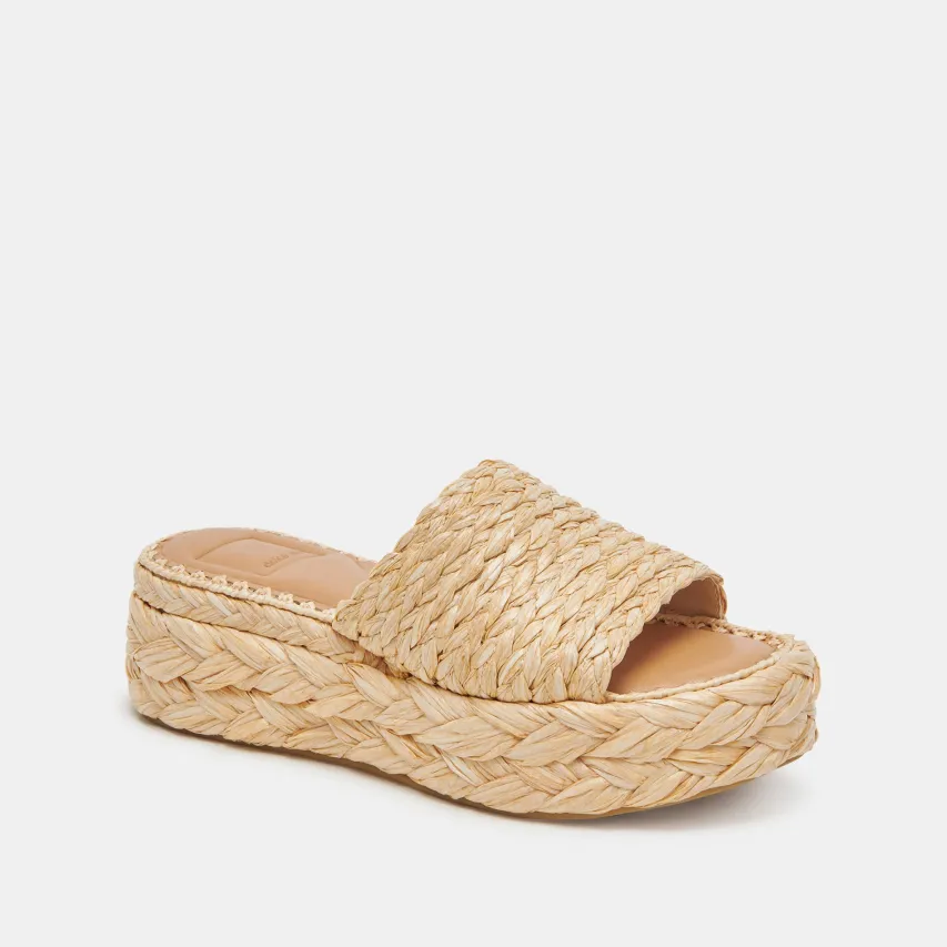 CHAVI SANDALS LT NATURAL RAFFIA^Dolce Vita Hot
