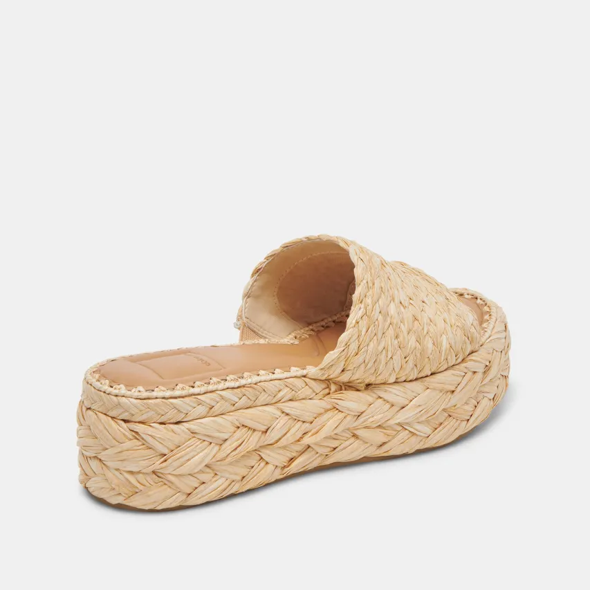 CHAVI SANDALS LT NATURAL RAFFIA^Dolce Vita Hot