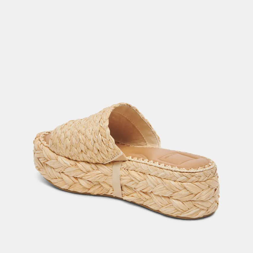 CHAVI SANDALS LT NATURAL RAFFIA^Dolce Vita Hot