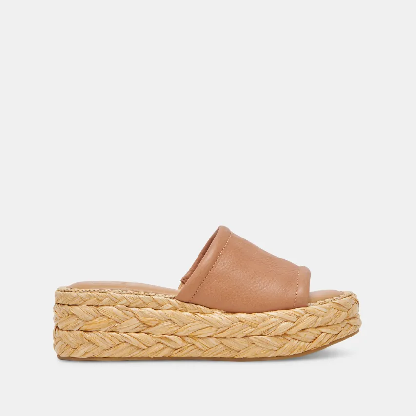 CHAVI WIDE SANDALS HONEY LEATHER^Dolce Vita Clearance