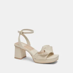 CHEER HEELS IVORY RAFFIA^Dolce Vita Online