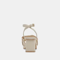 CHEER HEELS IVORY RAFFIA^Dolce Vita Online