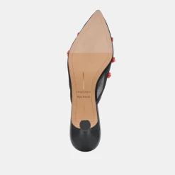 CLAIRE HEELS BLACK RED MESH^Dolce Vita Clearance