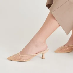 CLARA HEELS FRENCH VANILLA MESH^Dolce Vita New