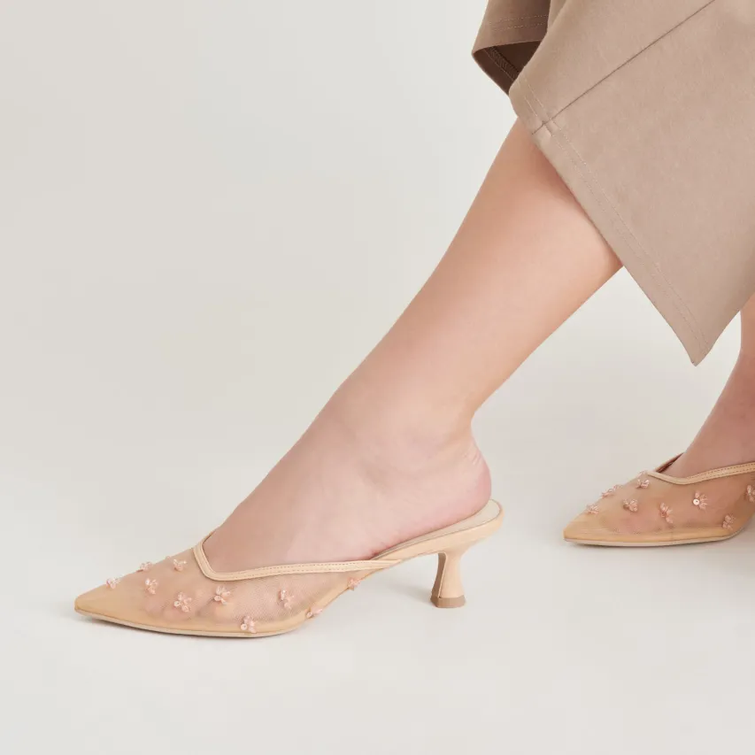 CLARA HEELS FRENCH VANILLA MESH^Dolce Vita New
