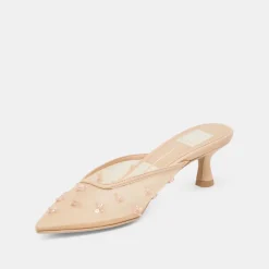 CLARA HEELS FRENCH VANILLA MESH^Dolce Vita New
