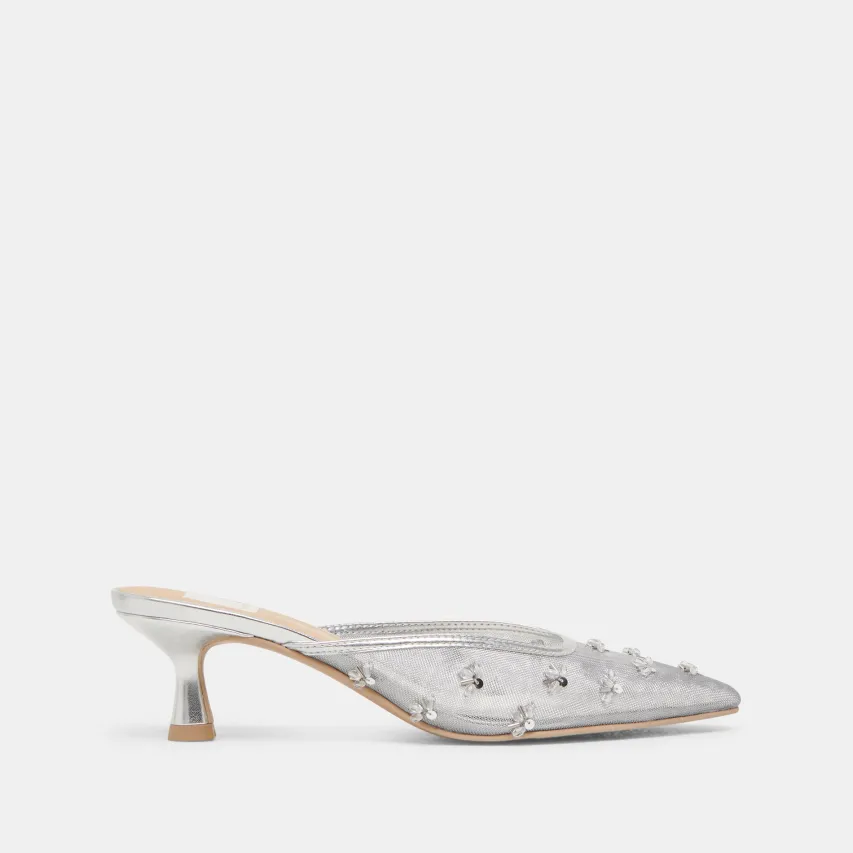 CLARA HEELS SILVER MESH^Dolce Vita Online
