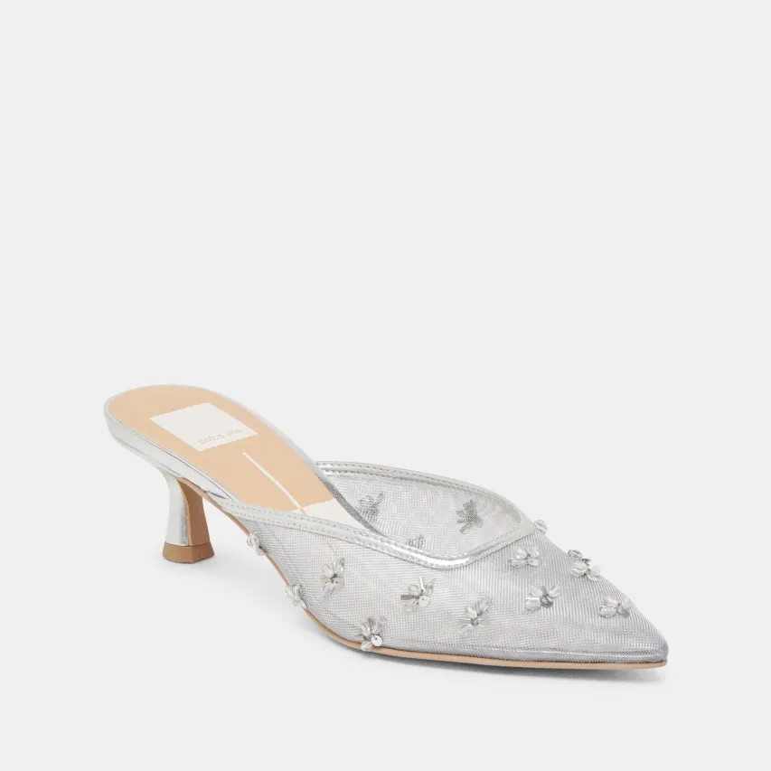 CLARA HEELS SILVER MESH^Dolce Vita Online