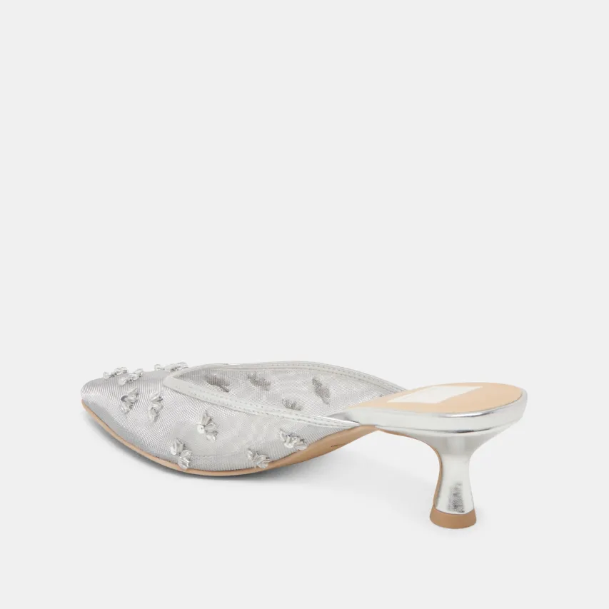 CLARA HEELS SILVER MESH^Dolce Vita Online