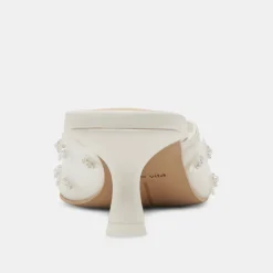 CLARA PEARL HEELS TRUE WHITE DAISY MESH^Dolce Vita New