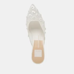 CLARA PEARL HEELS TRUE WHITE DAISY MESH^Dolce Vita New