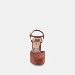 CLAUD HEELS CHOCOLATE SATIN^Dolce Vita Best