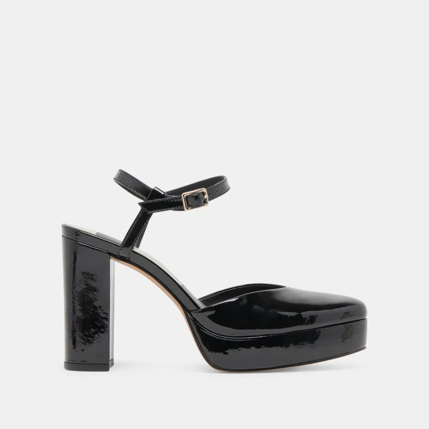 CLAUD HEELS MIDNIGHT PATENT LEATHER^Dolce Vita Hot