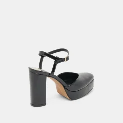 CLAUD HEELS MIDNIGHT PATENT LEATHER^Dolce Vita Hot