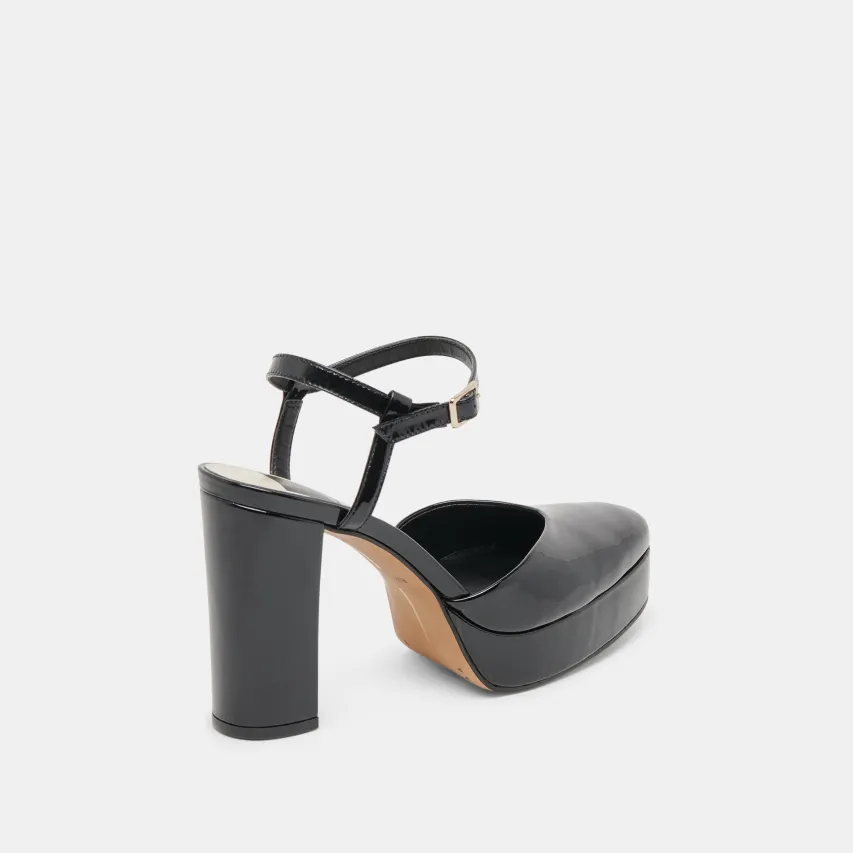 CLAUD HEELS MIDNIGHT PATENT LEATHER^Dolce Vita Hot