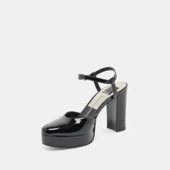 CLAUD HEELS MIDNIGHT PATENT LEATHER^Dolce Vita Hot