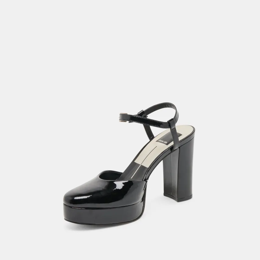 CLAUD HEELS MIDNIGHT PATENT LEATHER^Dolce Vita Hot