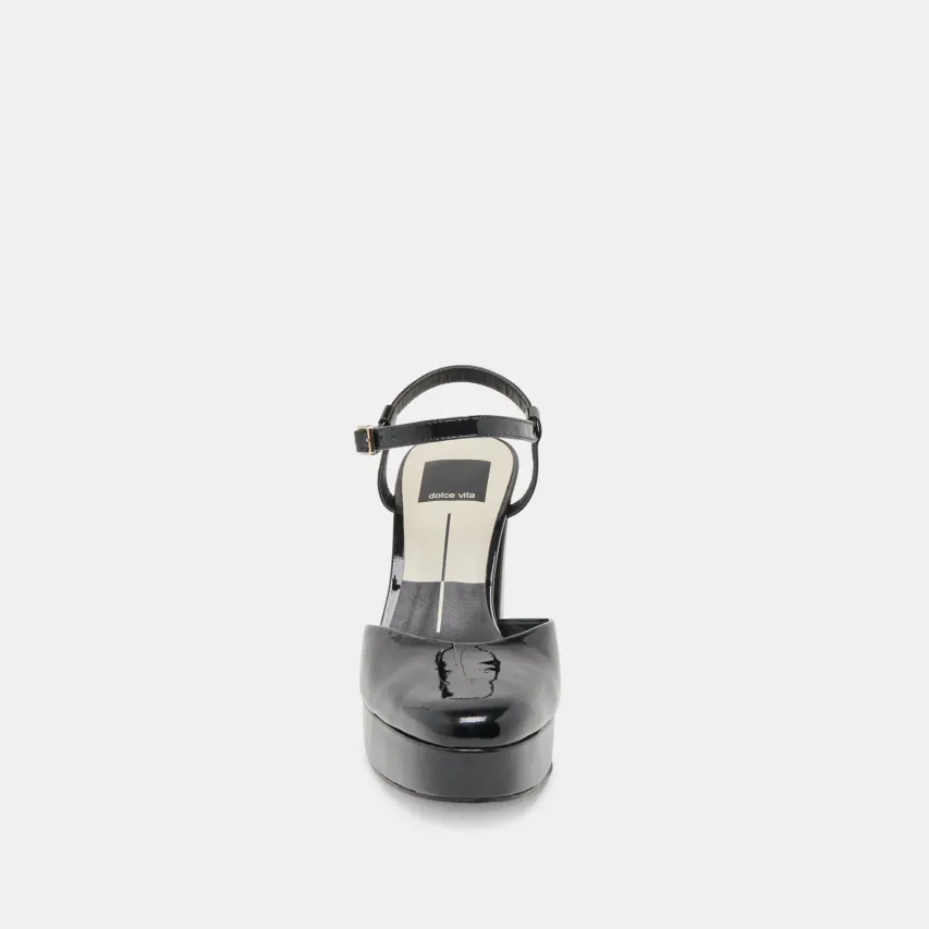 CLAUD HEELS MIDNIGHT PATENT LEATHER^Dolce Vita Hot