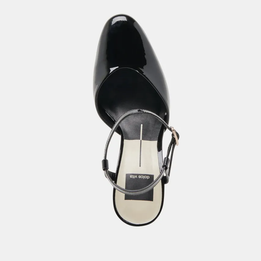CLAUD HEELS MIDNIGHT PATENT LEATHER^Dolce Vita Hot