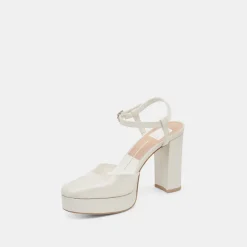 CLAUD HEELS WHITE SATIN^Dolce Vita Fashion
