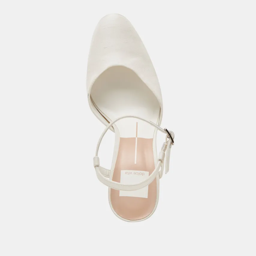 CLAUD HEELS WHITE SATIN^Dolce Vita Fashion