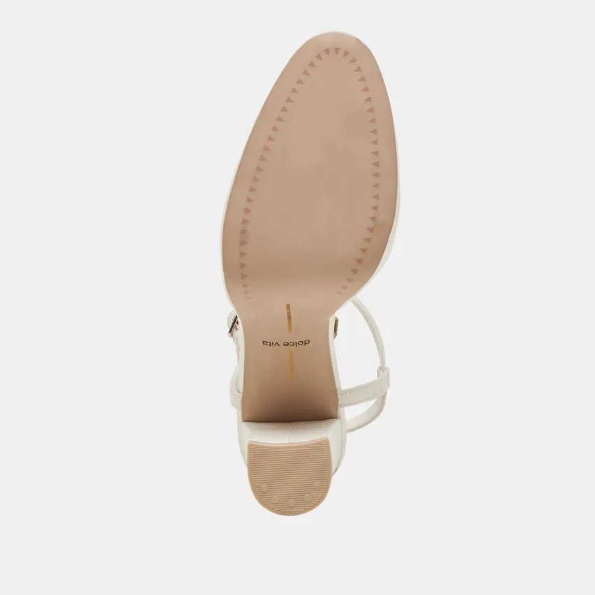 CLAUD HEELS WHITE SATIN^Dolce Vita Fashion