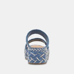 CORLA SANDALS BLUE RAFFIA^Dolce Vita Clearance