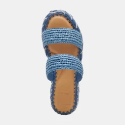 CORLA SANDALS BLUE RAFFIA^Dolce Vita Clearance