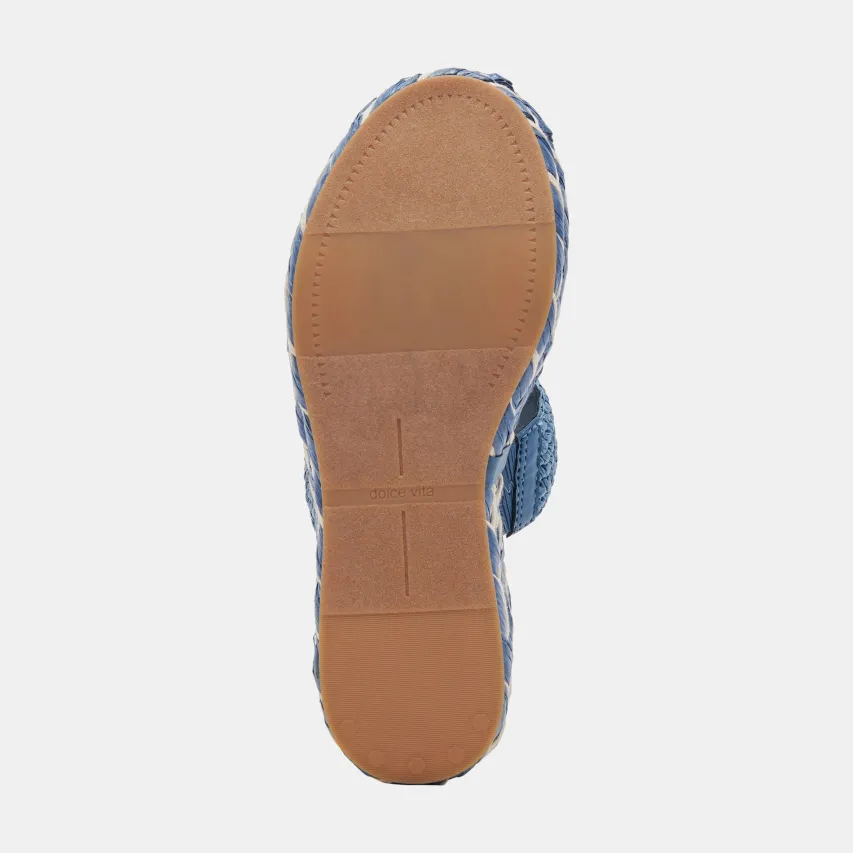 CORLA SANDALS BLUE RAFFIA^Dolce Vita Clearance