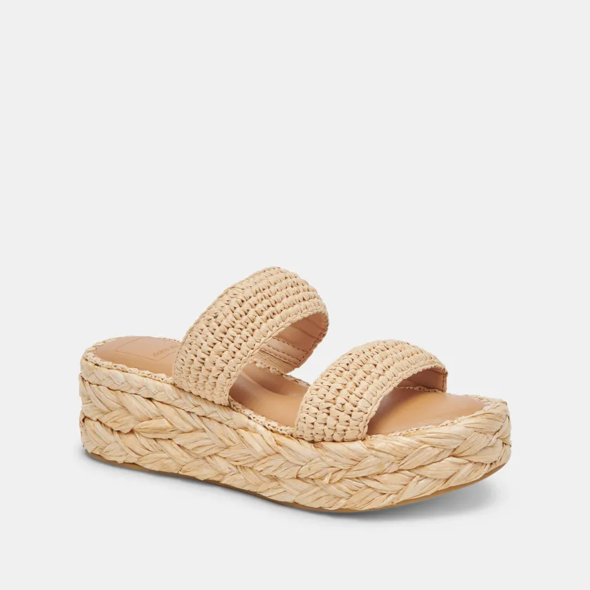 CORLA SANDALS LT NATURAL RAFFIA^Dolce Vita Outlet