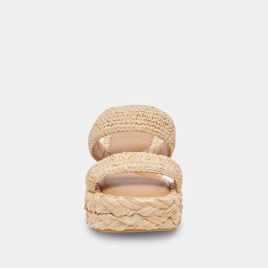 CORLA SANDALS LT NATURAL RAFFIA^Dolce Vita Outlet
