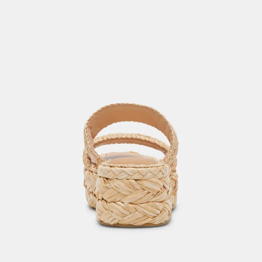CORLA SANDALS LT NATURAL RAFFIA^Dolce Vita Outlet