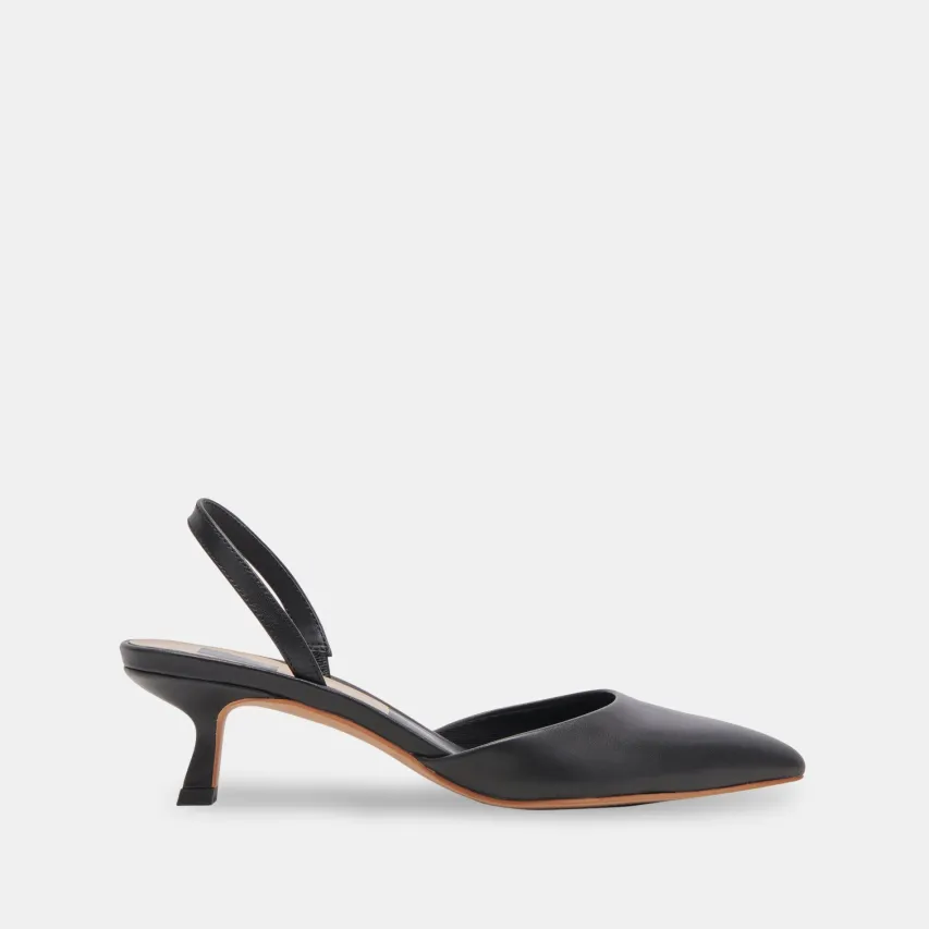CORSA HEELS BLACK LEATHER^Dolce Vita Discount