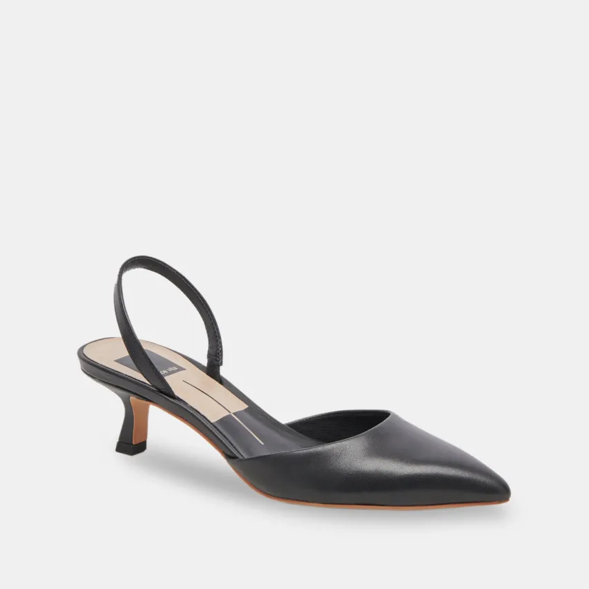 CORSA HEELS BLACK LEATHER^Dolce Vita Discount