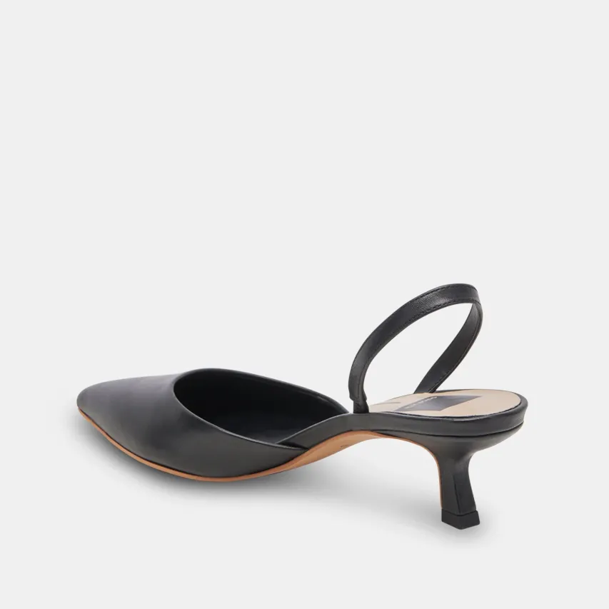 CORSA HEELS BLACK LEATHER^Dolce Vita Discount