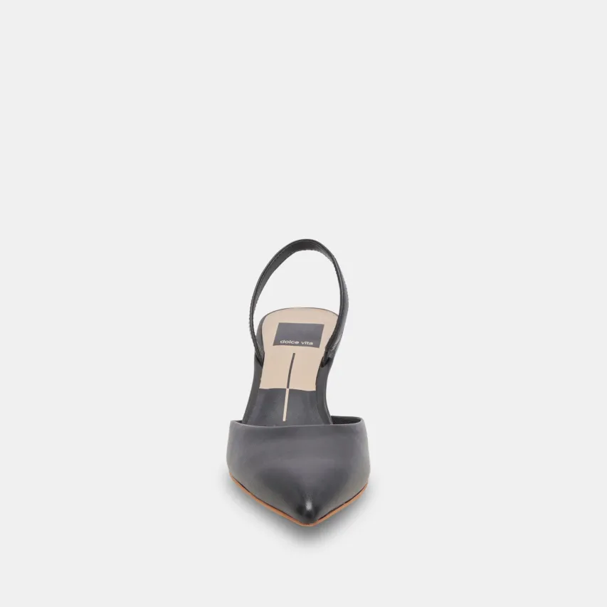 CORSA HEELS BLACK LEATHER^Dolce Vita Discount