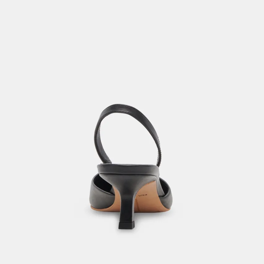 CORSA HEELS BLACK LEATHER^Dolce Vita Discount